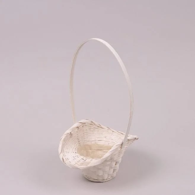 Корзина бамбуковая Flora Белый (37130)