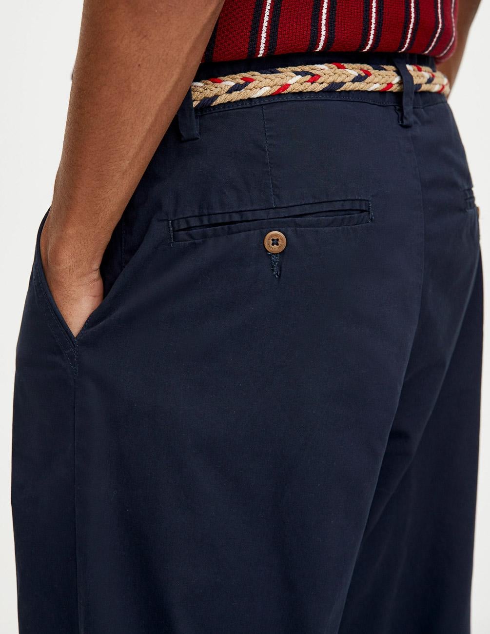 Брюки Pull&Bear W34 Темно-синий (5679534b26) - фото 5