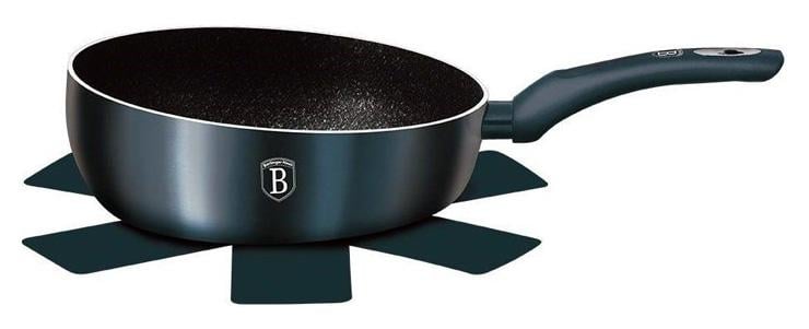 Сковорода Berlinger Haus Aquamarine Edition Шеф Кухар Ø 26 cм з мармуровою крихтою