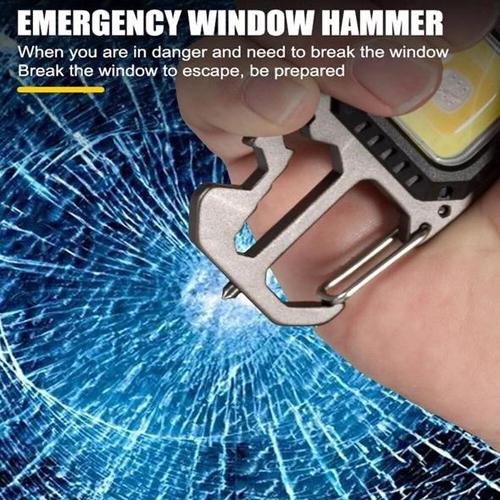 Фонарь многофункциональный 5138/KL-535-COB ULTRA white/yellow/red магнит/отвертка/карабин/Power indicator/USB-C - фото 7