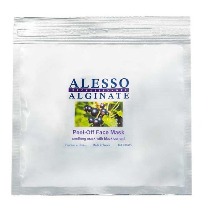 Альгинатная маска ALESSO Anti-Red Mask Blackcurra с Черной смородиной успокаивающая для кожи 25 г (3273629207175)