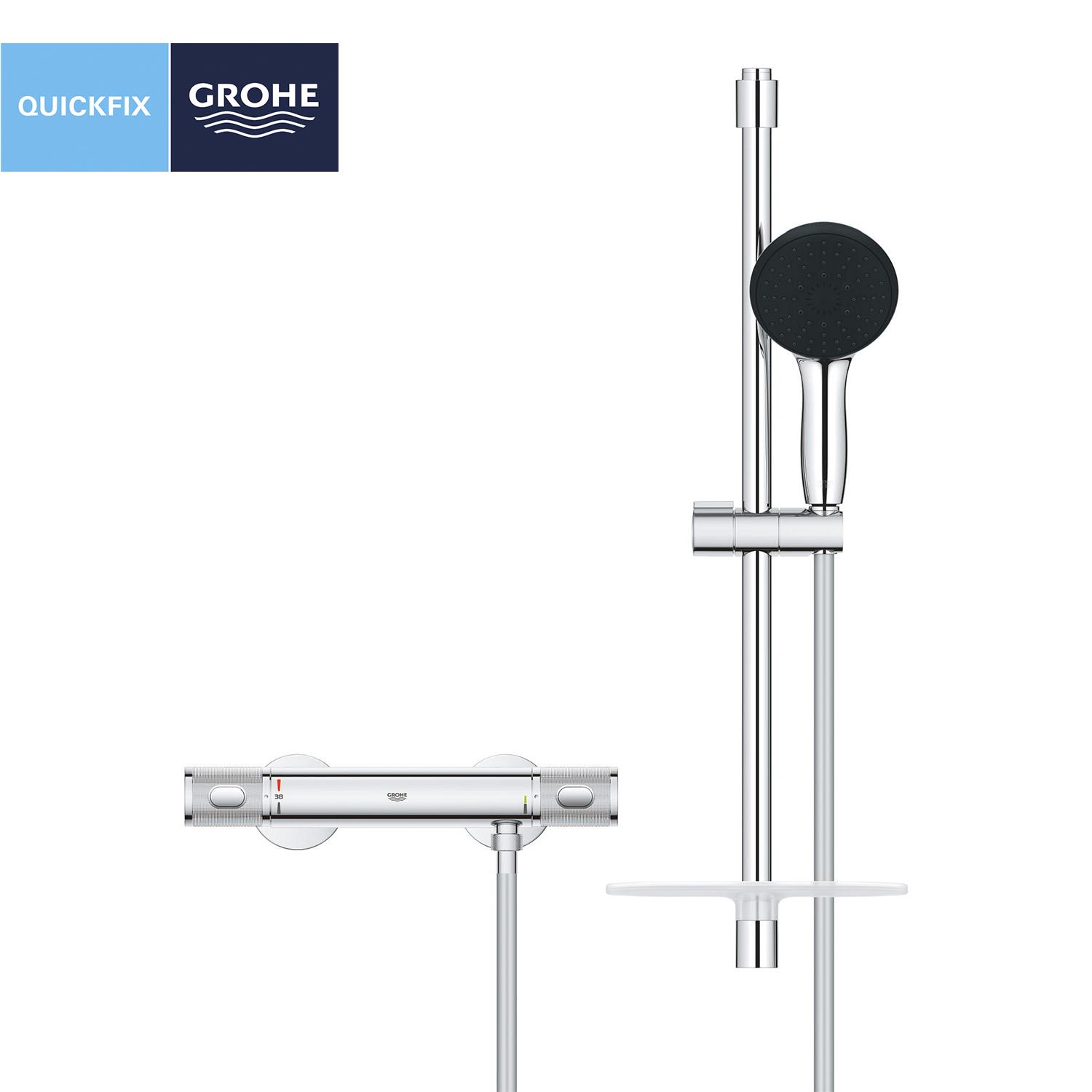 Змішувач для душу Grohe QuickFix Precision Feel 34791001 CV034495 з термостатом Хром (233404) - фото 4