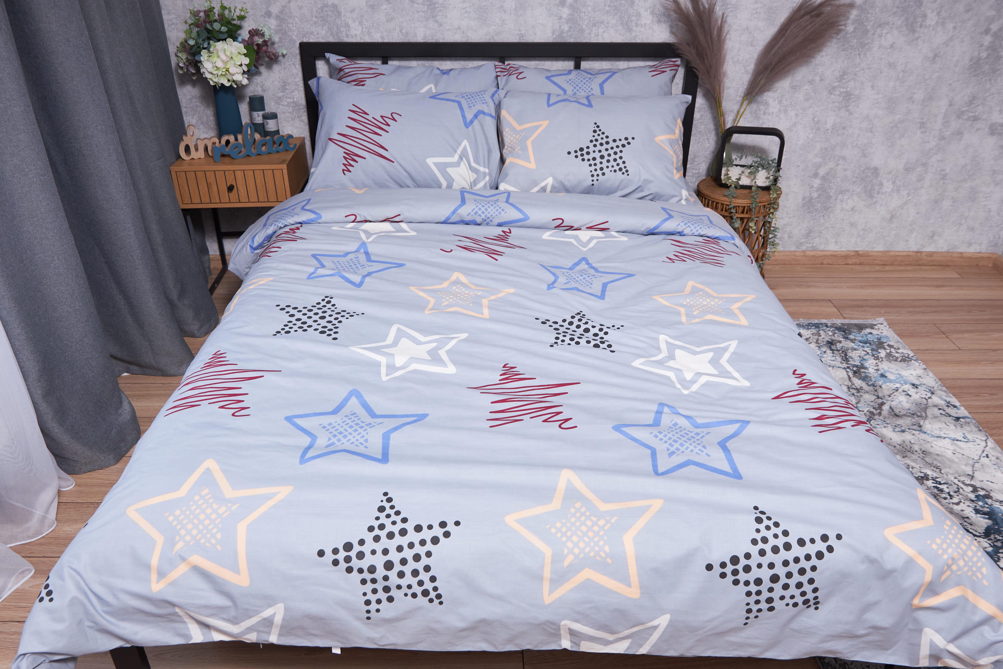 Пододеяльник Moon&Star Gold Люкс Light Stars бязь евро 200х220 см (MS-870000078)