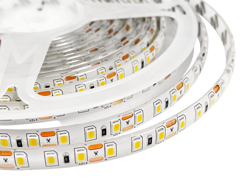 Світлодіодна стрічка SMD3528 120 LED 12 В 9,6 Вт/м IP65 2700-3500К 1 м Теплий білий (8074) - фото 3