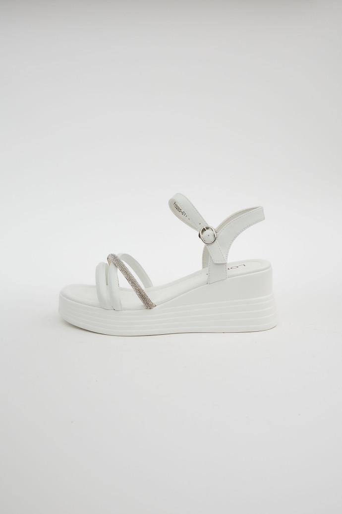 Босоніжки жіночі LONZA шкіряні р. 36 Білий (195806)