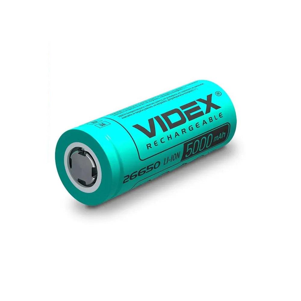 ᐉ Аккумулятор Videx 26650 3,7V 5000 mAh Li-ion 26х65 мм (048510)