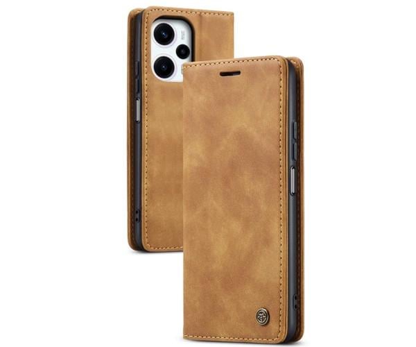 Чехол - книжка CaseMe для Xiaomi Poco F5 5G / Redmi Note 12 Turbo Светло-коричневой