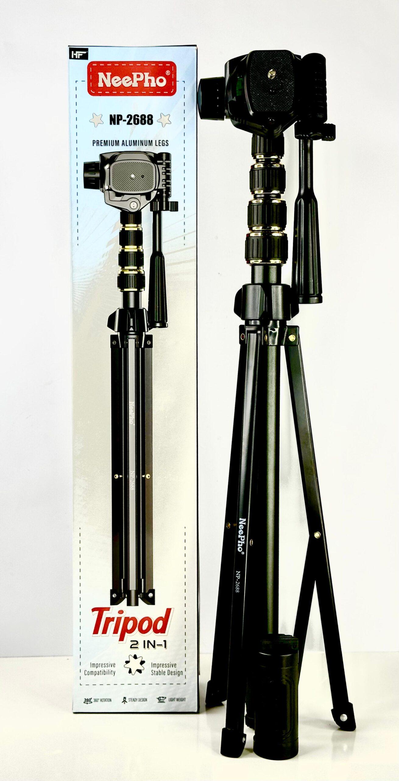 Штатив NeePho NP-2688 универсальный с держателем для телефона и сумкой 200 см (28421204) Штатив NeePho NP-2688 универсальный с держателем для телефона и сумкой 200 см (28421204)