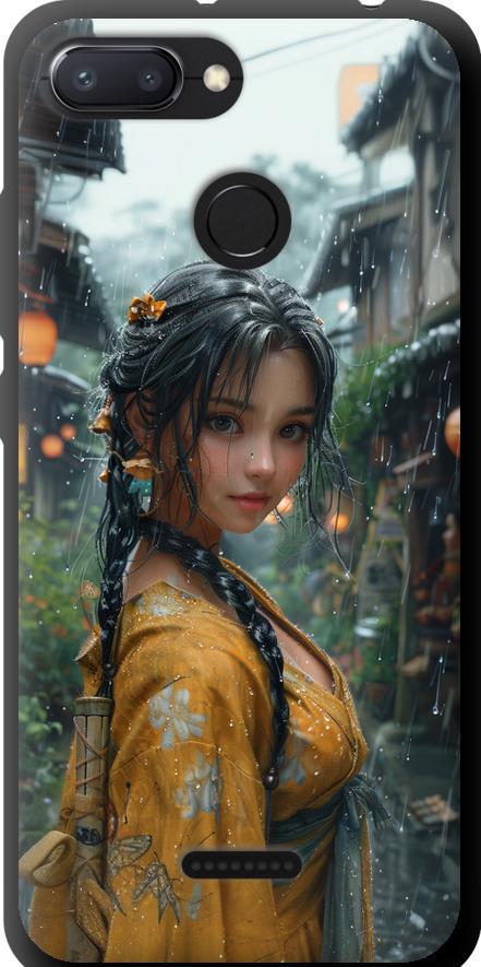 Чехол на Xiaomi Redmi 6 Anime-girl (6133b-1521-42517)