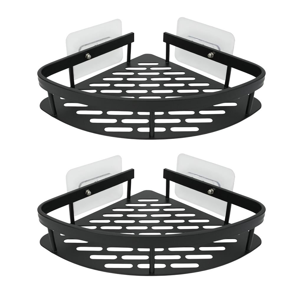 Набір металевих полиць для ванної кімнати Fabrika OPAL 2 шт. Чорний (FK-WB1005-2)
