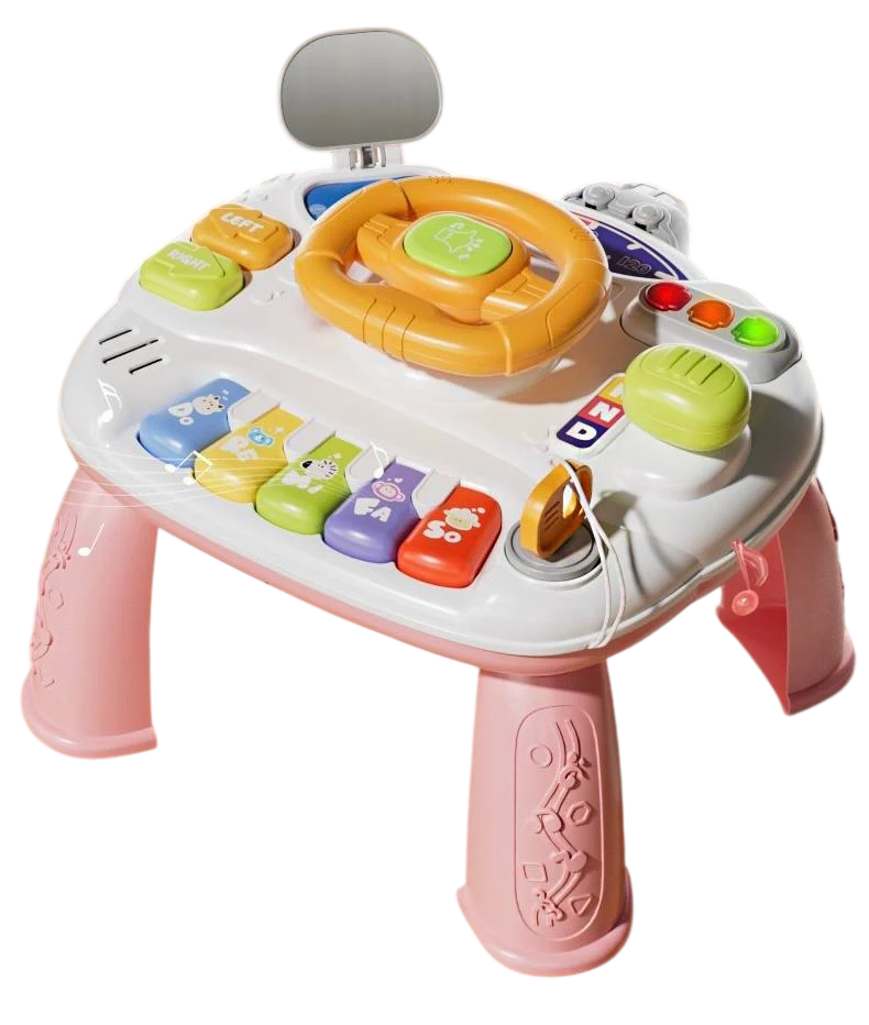 Столик детский развивающий/игровой/музыкальный Wtoys 368-48P Розовый (2855852120)