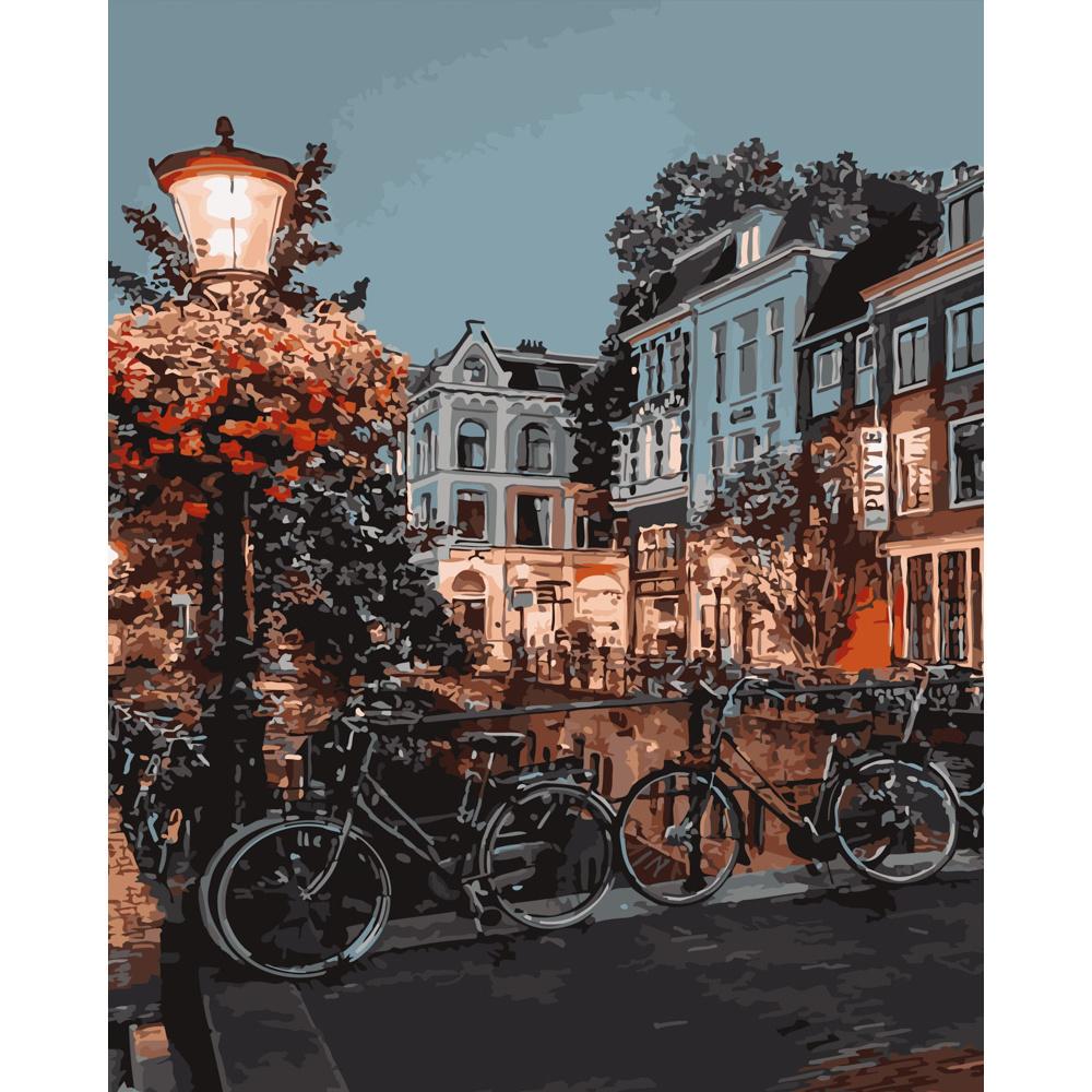 Картина по номерам Strateg Премиум Велосипедная прогулка 40x50 см (GS447)