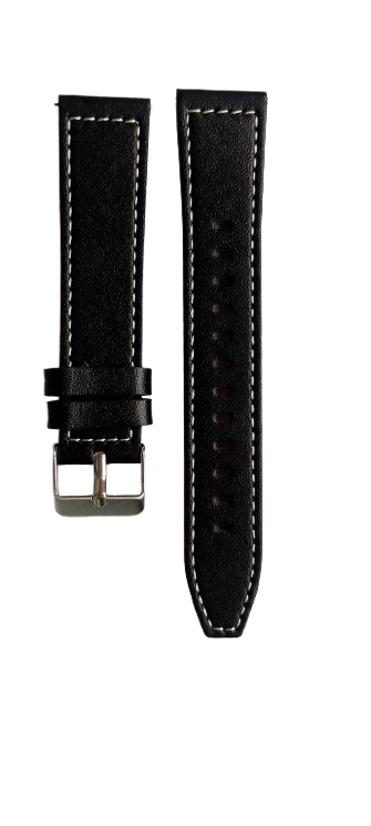 Ремешок для часов экокожа 175х20 мм Black (3785) Ремешок для часов экокожа 175х20 мм Black (3785)