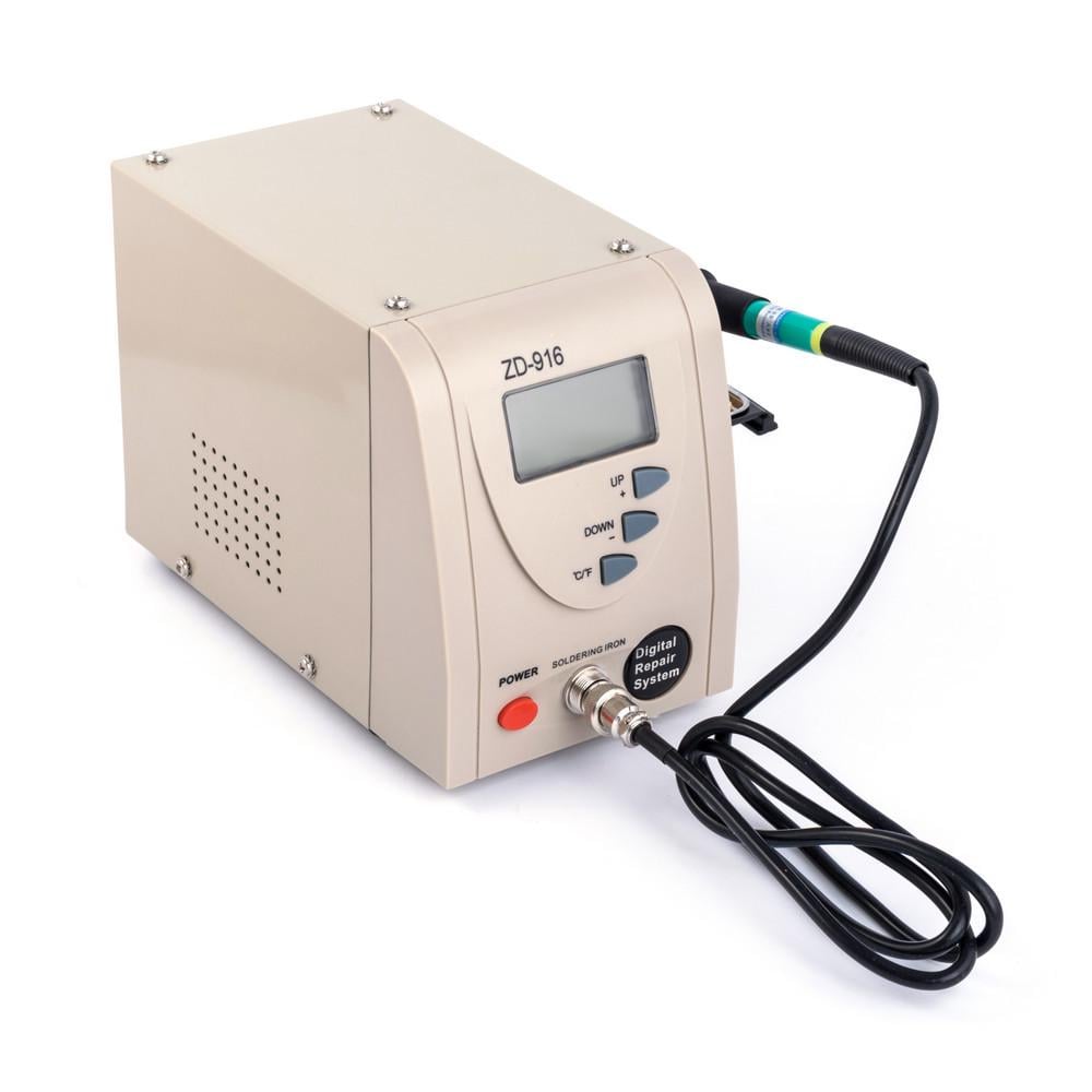 Паяльная станция профессиональная цифровая Zhongdi ZD-916 с LCD-дисплеем Белый (168-31-123-628)