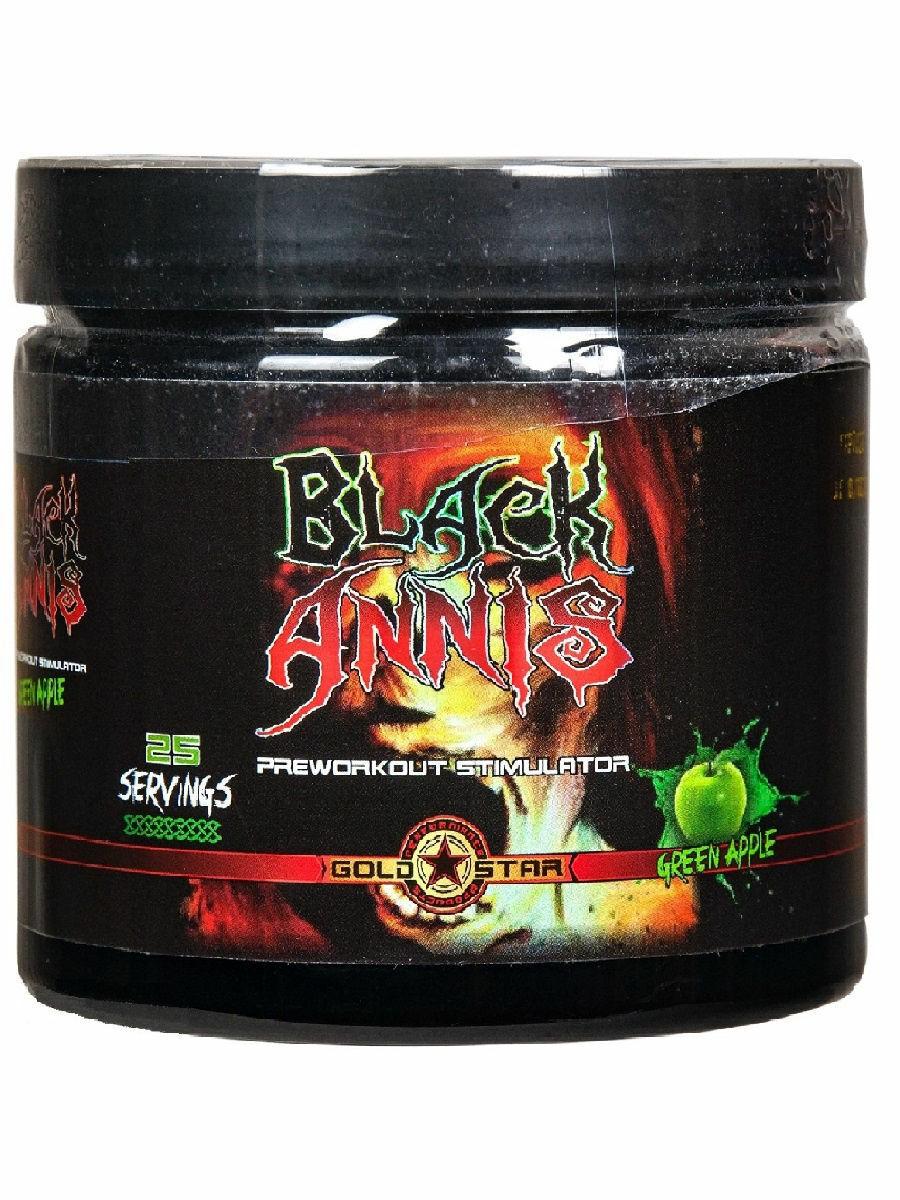 Комплекс предтренировочный Gold Star Black Annis DMAA Green apple 150 г