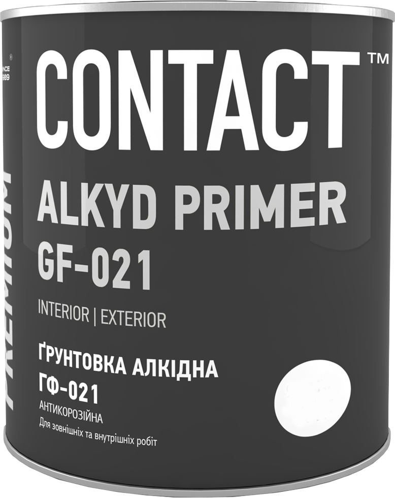Грунтовка антикорозійна CONTACT ГФ-021 ЕПІ 2,5 кг Червоно-коричневий (2459639130)