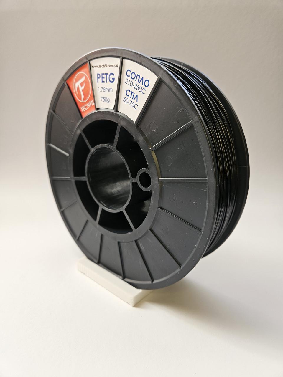 Нить для 3D печати PETG Techfil марка 074 1,75 мм Черный - фото 2 Нить для 3D печати PETG Techfil марка 074 1,75 мм Черный - фото 2