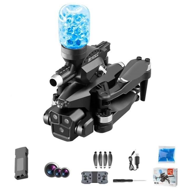 Міні квадрокоптер з кульками K11 max Drone з трьома камерами 4K (29164455)