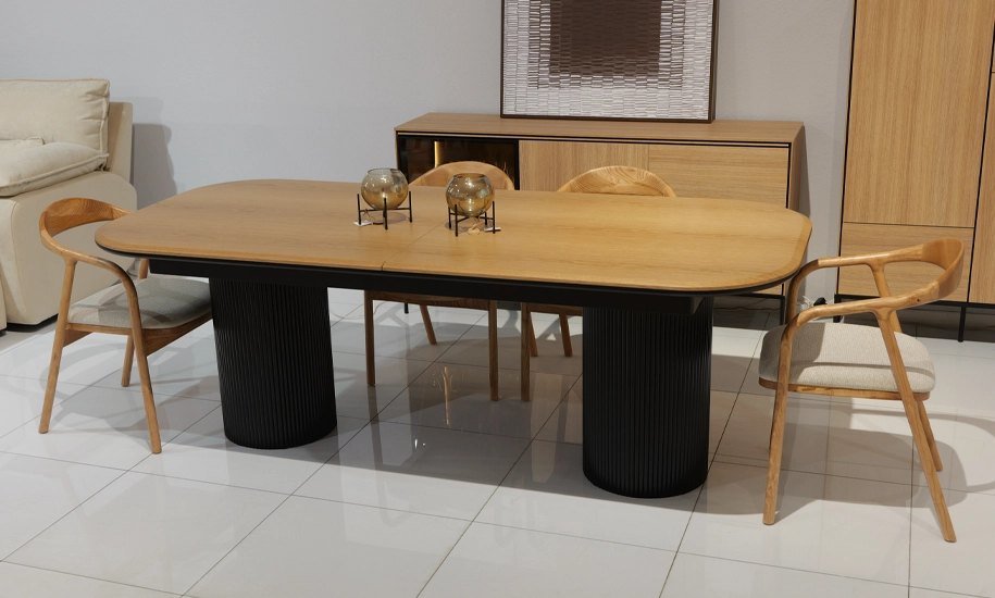 Стол раскладной Tommy 2200/3000x1000x780 мм Дуб (2147483704) - фото 7 Стол раскладной Tommy 2200/3000x1000x780 мм Дуб (2147483704) - фото 7