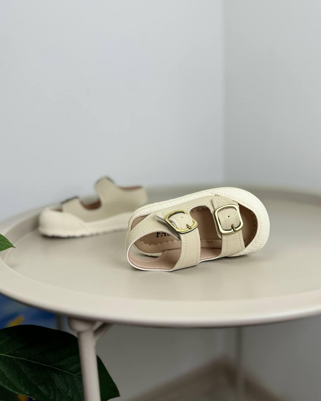 Босоножки детские р. 19 Бежевый (1344) - фото 8