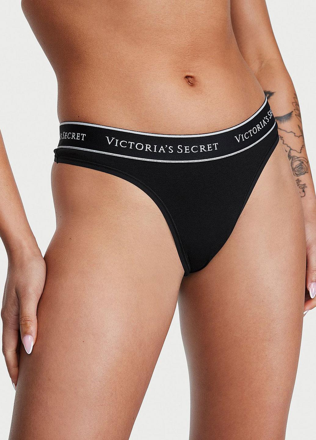 Трусики Victoria's Secret L Чорний (144000415830QB4L) - фото 1