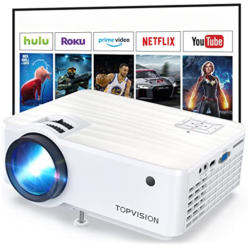 Проектор мультимедійний Topvision T6 HD LED з динаміками 7500 Lm - фото 4