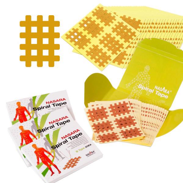 Кросс тейп Nasara тип В,  3.6 х 2.8 см, (В6/120)