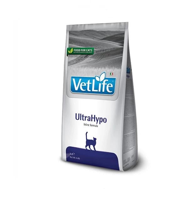 Корм сухой для кошек Farmina Vet Life UltraHypo диетическое питание при пищевой аллергии 2 кг (8010276022523)
