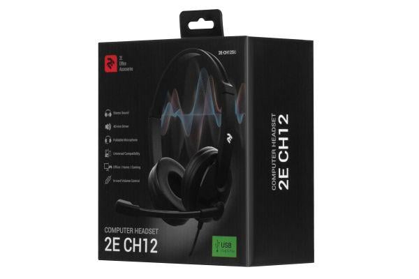 Наушники 2E CH12 USB Black (2E-CH12SU) - фото 7
