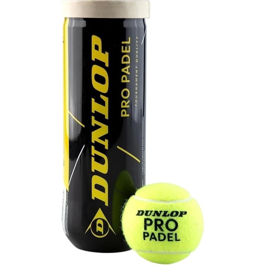 Набір м'ячів для падл-тенісу Dunlop PRO PADEL 3PET 3 шт. Жовтий (601673)