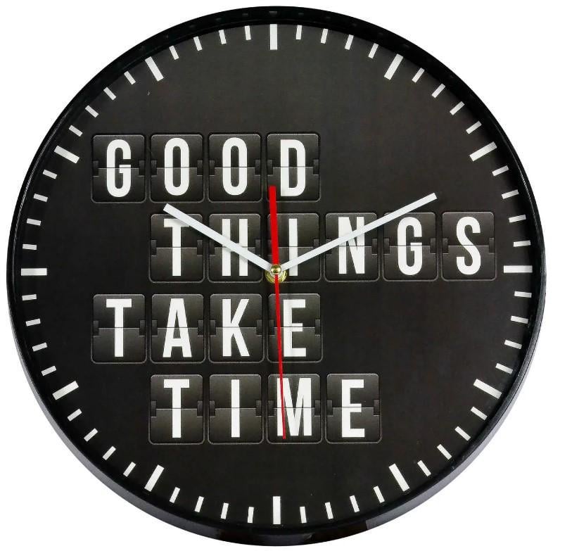 Годинник настінний Technoline 775485 Good Things Take Time (DAS301212)