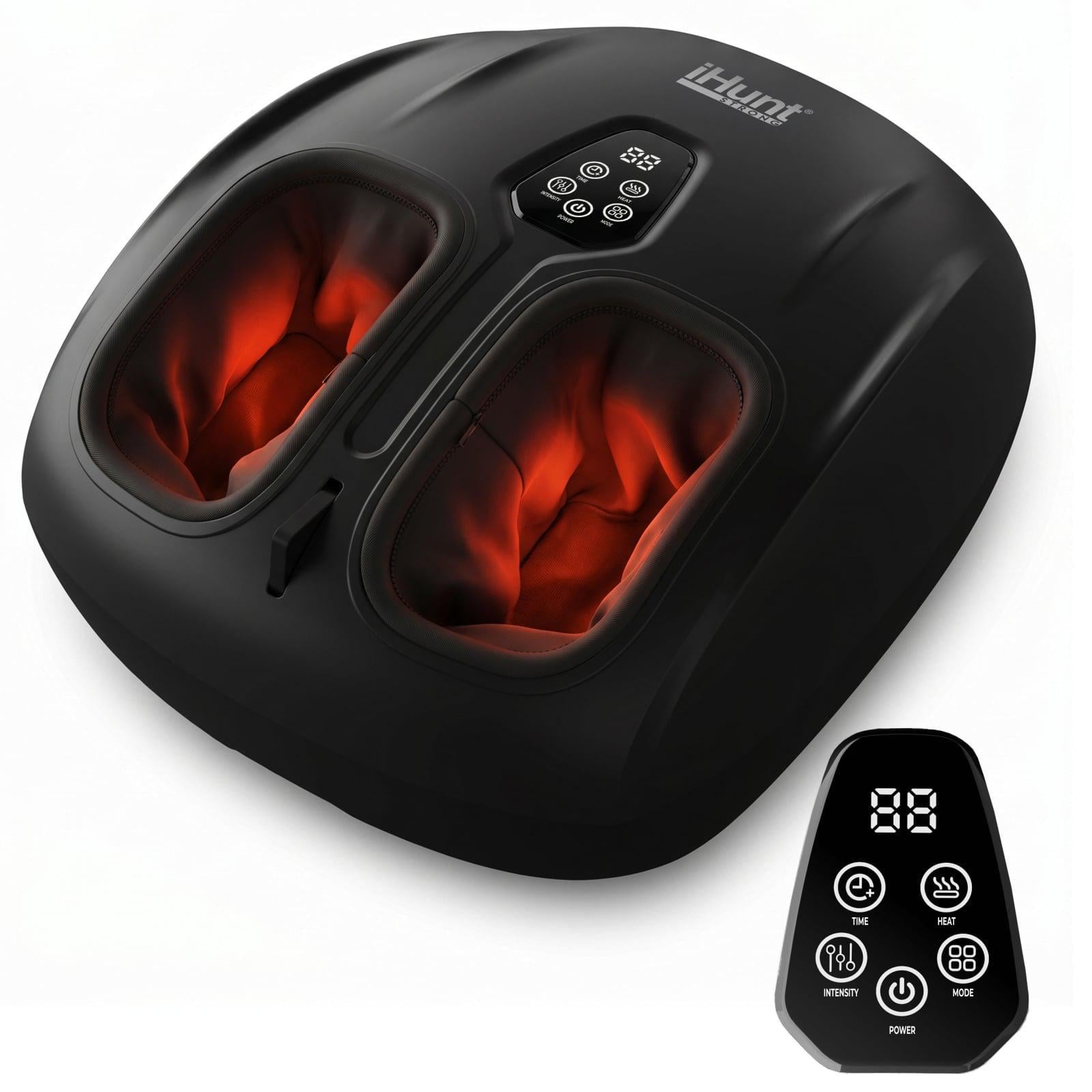 Массажер для ног iHunt SPA Foot Relax Air Heat воздушная компрессия/роликовый массаж/подогрев/4 режима/5 уровней интенсивности/таймер (35321097)
