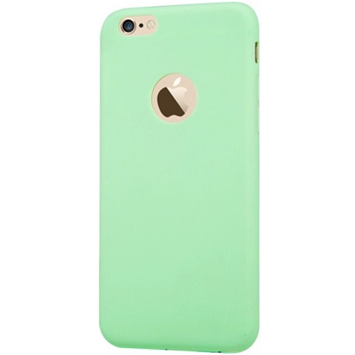 Силиконовый чехол накладка JoyRoom Macaron Series for iPhone 6/6S, Light Green