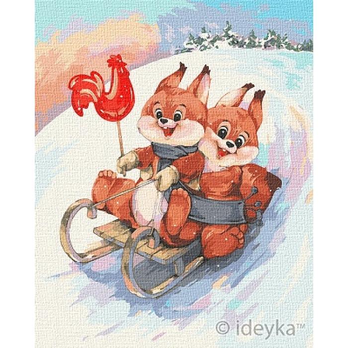 Картина по номерам Ідейка Вместе веселее 40х50 см (KHO2375)