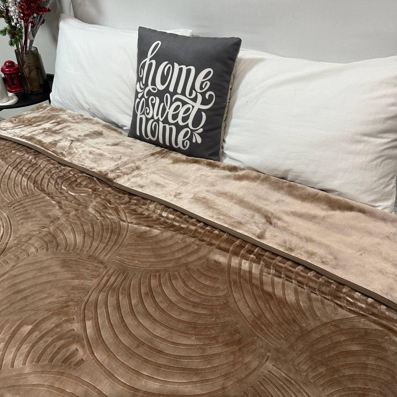 Покривало на ліжко акрилове 200x230 см Кавовий (P-акрил-16) - фото 5