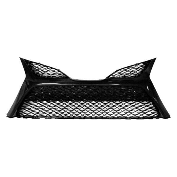 Решетка бампера AVTM Toyota Camry 70 17- средняя с отв п/трон Черный глянец 5310206560 (187063919)