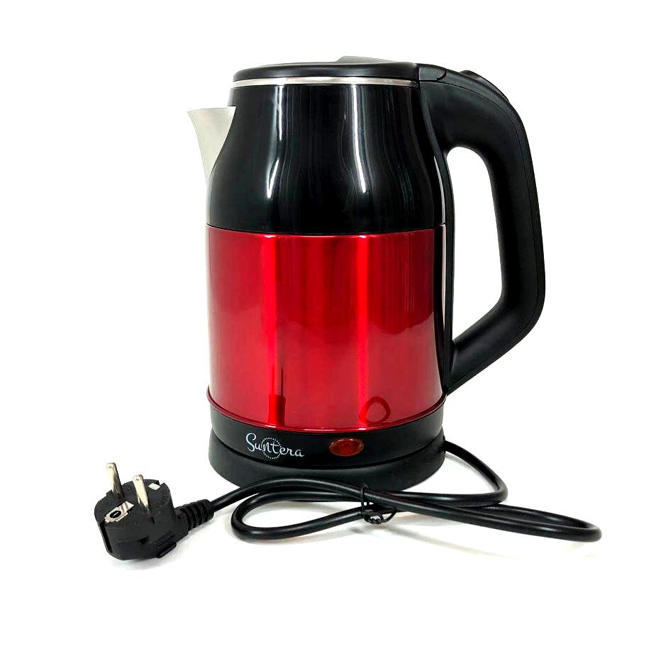 Электрочайник дисковый Suntera EKB-326R 1500W металлический 1,8 л Красный (ws36881)