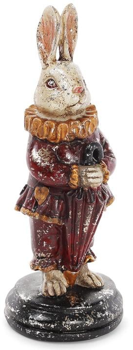 Фигурка декоративная Белый Кролик-паж с зонтиком 7,5х7,5х20 см (BD-419-141)