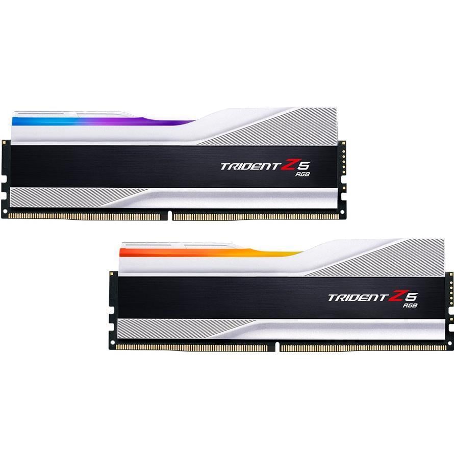 Оперативная память G.Skill Trident Z5 RGB DDR5 32 ГБ 2x16GB 7200 MHz Silver с подсветкой (F5-7200J3445G16GX2-TZ5RS)