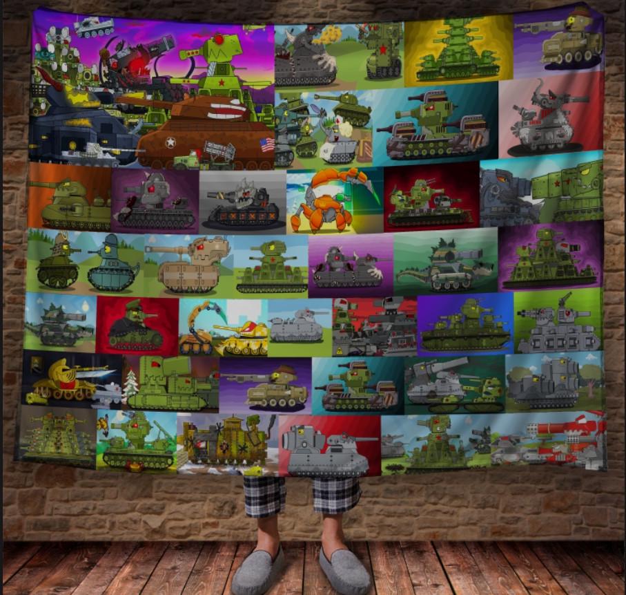 Плед с 3D принтом Танчики 150x200 см (epi_0925) Плед с 3D принтом Танчики 150x200 см (epi_0925)