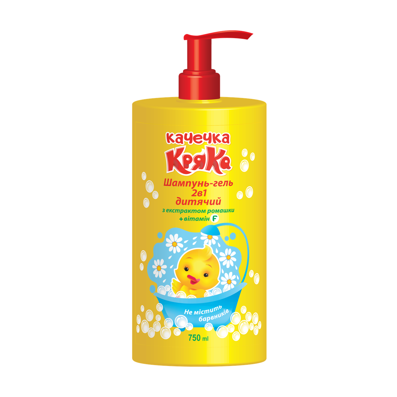 Шампунь-гель 2в1 детский Леда утка кряка с экстрактом ромашки 750 мл