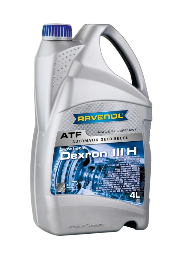 Масло для АКПП RAVENOL ATF Dexron III H синтетика 4 л (1212100-004)