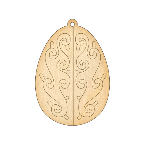 Заготовка з фанери №200 Яйце Великодня-38 (5915)