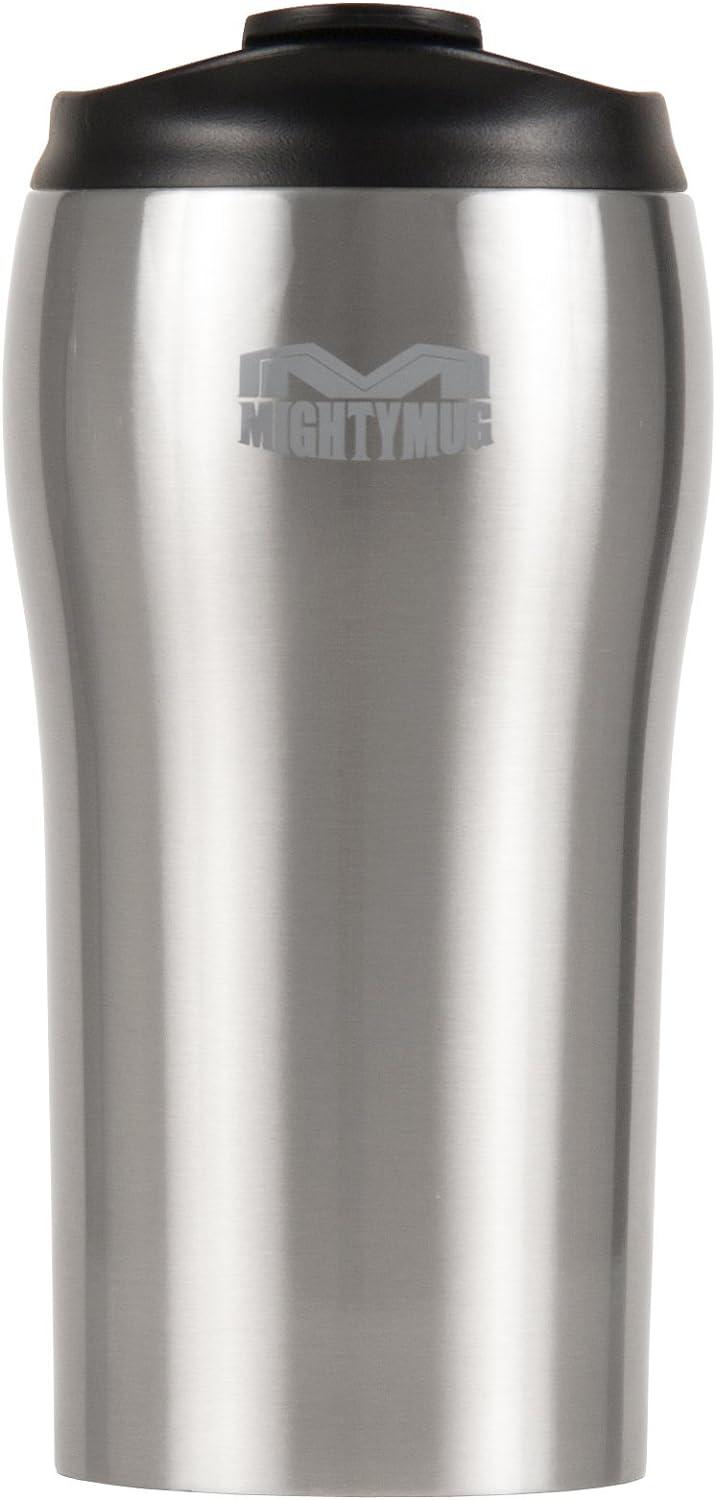 Термочашка не падающая Mighty Mug Solo SS из нержавеющей стали 350 мл Silver (1904)