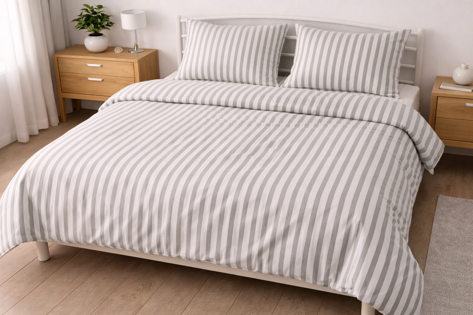 Комплект постельного белья Полоски Б двуспальный 200х220 см бязь (G-0501str/2.0)