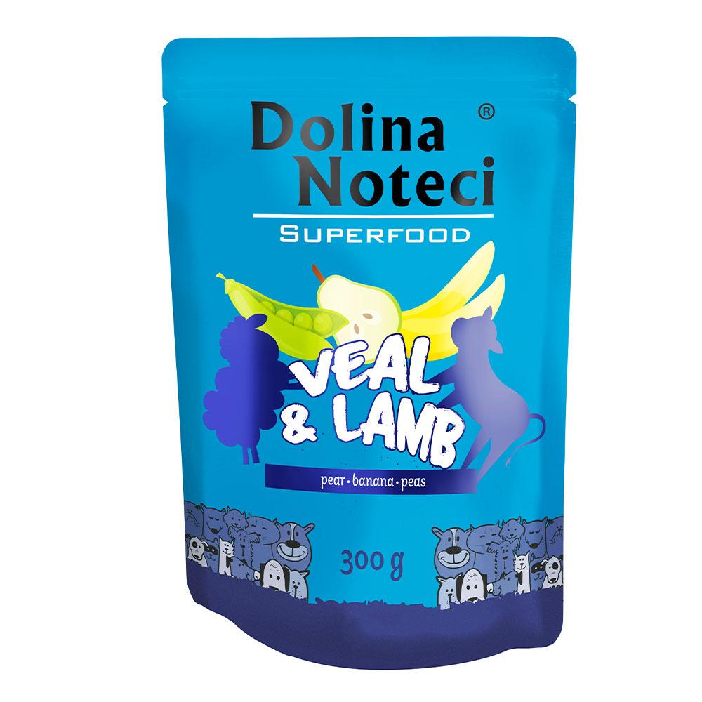 Корм влажный для собак всех пород Dolina Noteci Superfood с телятиной и ягненком 300 г (1736664556)