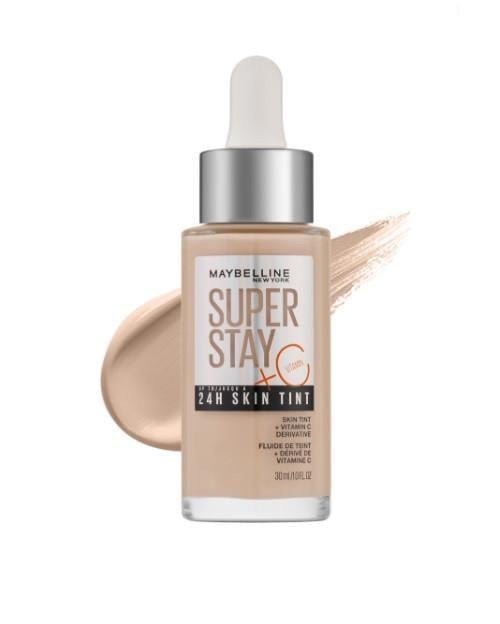 Стойкий тональный флюид для лица Maybelline New York Superstay Skin Tint с витамином С-02 30 мл (2860906221)