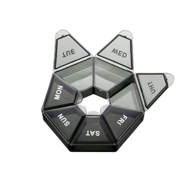 Таблетница на 7 дней 8,5х8,5х2 см Черный (D-0046) - фото 6 Таблетница на 7 дней 8,5х8,5х2 см Черный (D-0046) - фото 6