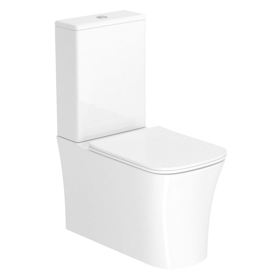 Унітаз-компакт підлоговий Imprese NARON i11618 безобідковий із сидінням з мікроліфтом (132744)