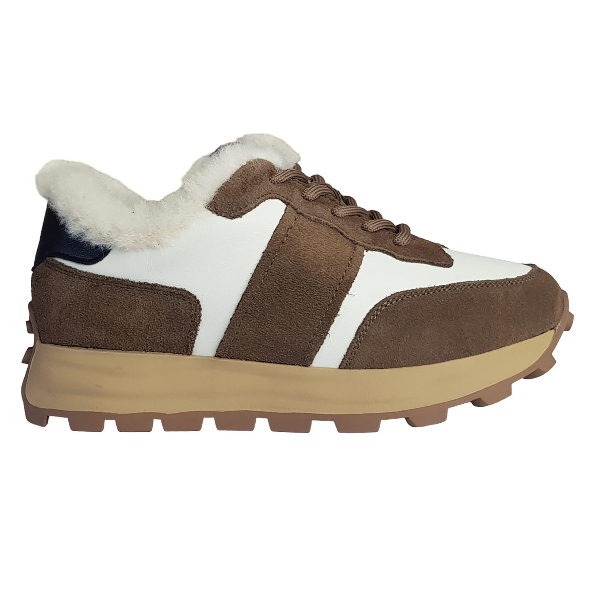 Кроссовки зимние женские Baden р. 38 Бежевый/Коричневый (013702-38) - фото 7 Кроссовки зимние женские Baden р. 38 Бежевый/Коричневый (013702-38) - фото 7